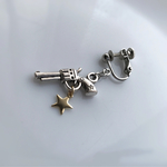 片耳用ピストル☆イヤリング(シルバー)