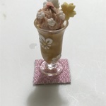 hand made ミニチュアドールハウス大きめさくらミルクティー