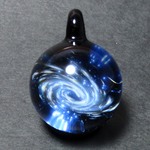 ≪銀河≫　ガラスのペンダント Glass accessories