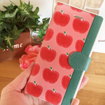 新作💛 可愛いりんごぃっぱい♡手帳型iPhone/Android＊case
