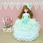 リカちゃん お姫様ドレス 一点物☆ミント