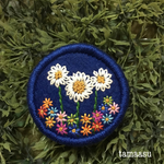 お花の刺繍ブローチ✴︎393