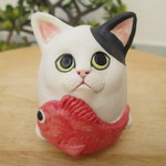 SALE￥3300➡￥2500　めで鯛ねこ（白黒）
