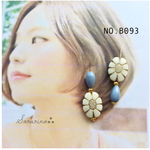 No.B093  ブルーのしずく＊フラワー ピアス / イヤリング