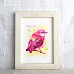 油絵フレーム付き  -Wild bird- 07-