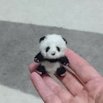 babyパンダ 羊毛フェルト