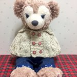 Ｓダッフィー・シェリーメイ用 ♪襟付きケープ単品(薄茶)