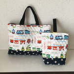 カラフル汽車のレッスンバック &シューズバッグ