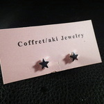 Ｓ　スター　マグネット　イヤリング（ピアス風）