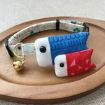 鯉のぼり🎏首輪［Ｓ〜Ｌ］20〜30㎝の間で調整可能🐈