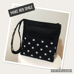 えり。様オーダー品❤︎トイレットペーパーが出せるお散歩バック❤︎白星柄