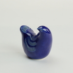 置物 鳥(大)コバルト