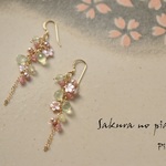 桜咲くピアス（ロング）