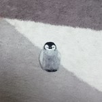 babyペンギンブローチ 羊毛フェルト
