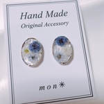 かすみ草パール♡レジンピアス✳︎
