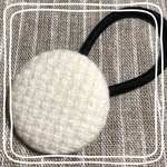 シンプルあったかホワイト ヘアゴム