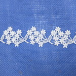 8850-31　ＫＯレース　ホワイト　ｍカット売り
