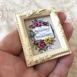 薔薇の装飾が美しいフレーム＊祈りの言葉＊縦