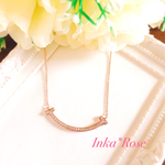 chinaa74様専用ページ💎✨ティファニー風Tスマイルネックレス グルーデコ ピンクゴールド