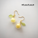 ♡はじけるオレンジレモンピアス(イヤリング)