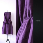 buta1123様専用窓口～Nanan Pret-a-Porter collection　春はすぐそこまで～新作ゆったり着やせワンピース～ボルドー