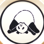 絵付けパンダ小皿(開脚)