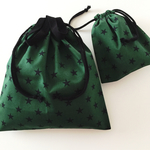 《入園・入学》星柄☆巾着袋２点セット☆グリーン