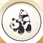 絵付けパンダ小皿　その１２