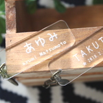 お名前入り♪シンプル＊ミニネームキーホルダー＊