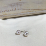 本真珠 あこや真珠 ピアス  WG