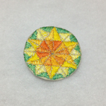 刺繍ブローチ(タンポポ)