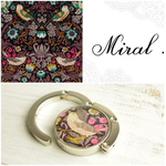  Miral.✻リバティ✻ StrawberryThief✻バッグハンガー＆ミニポーチ