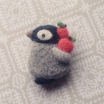 りんごとペンギンの赤ちゃん