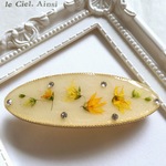 メラスフェルラの押し花バレッタ