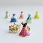 プリンセスドレスピアス(イヤリング)〜ローズドレスとティアラ〜