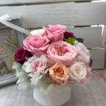 プリザーブドフラワー〜お花満開アレンジ ピンク〜