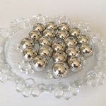 new*⋆14mm★10個★丸玉★シルバー★ロジウム★大ぶり