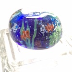 ご予約品★手作りガラス 海のペーパーウェイト★