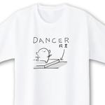踊り場【ホワイト】ekot Tシャツ <イラスト：店長 里一磨＞