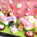 わんこ雛 ひし餅のおうち＊2018桃の節句