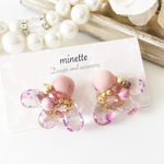 pink♡チェコガラスつやぷるpierce