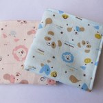 ガーゼハンカチ☆２枚セット　ほのぼのアニマル　　　191
