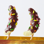 チョコバナナのブローチ
