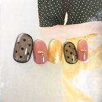 シースルー ドットネイルチップ