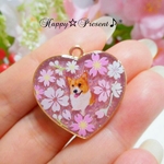 kogi-kogi-1様オーダー専用ページ❤✨　コーギーの桜🌸お花見ネックレス🐶❤✨