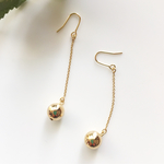 ボールピアス  ゴールド イヤリング チェーン