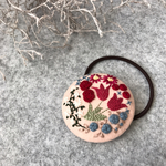 50mm刺繍ヘアゴム チューリップ