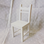 【オーダー品】リカちゃんサイズの白い椅子