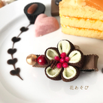 ベビーヘアクリップ♡チョコレートケーキ