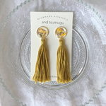 sale! 1800円→900円  yellow  tassel pierce